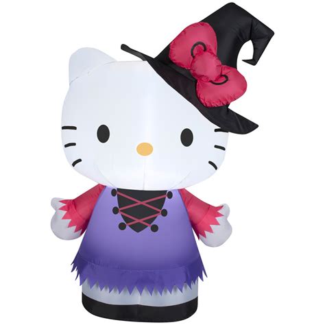 Bonjour kitty witch inflatable